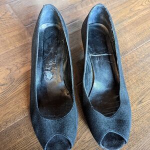 Vaneli Size 9.5 Wedge Black